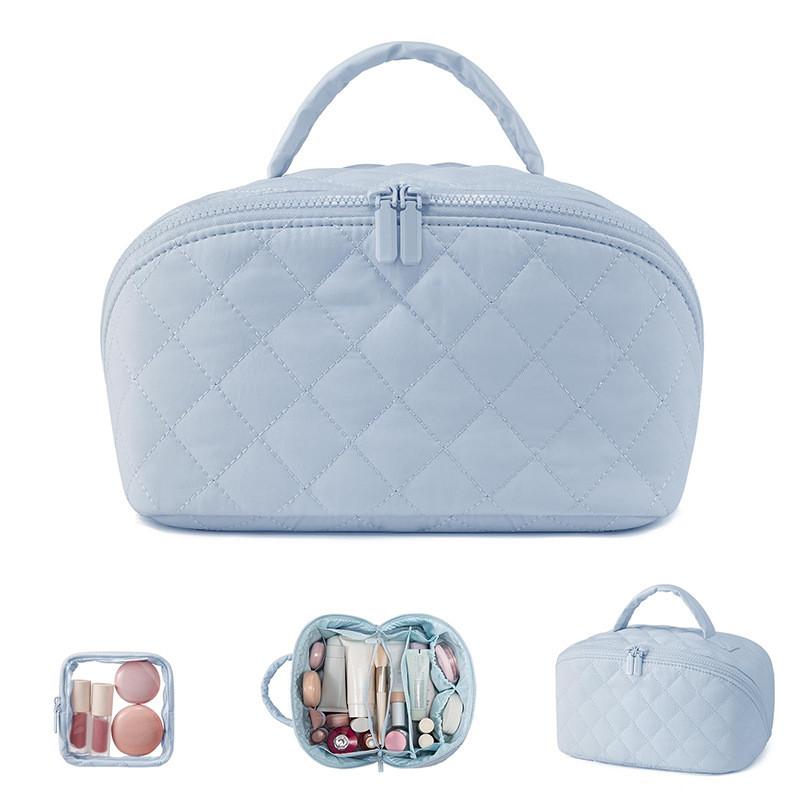 Modern Cube Makeup Organizer With Large Capacity For Travel And Home Use