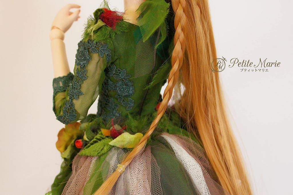 Marie Limited Edition DD Compatible COLOR of EARTH Chapter 1 Forest Girl Earth Color Haute Couture Luxury Silk 60cm Doll Bust BJD Doll Clothes Marie