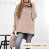 JPNTKY Women's Vintage Casual Solid Color Print Autumn Winter Long Sleeve Hoodie