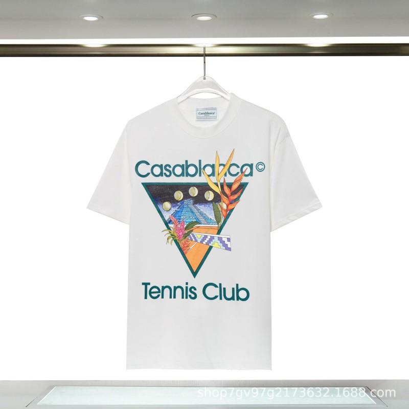 Casablanca Graphic T-Shirt Teen Boys Short Sleeve Loose Fit 2025