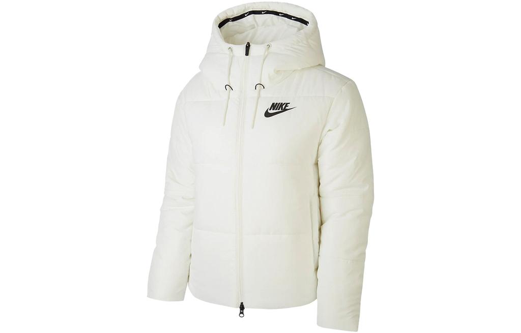 Nike Puffer Jackets Women's White Hooded Thickened Other CJ7579-133