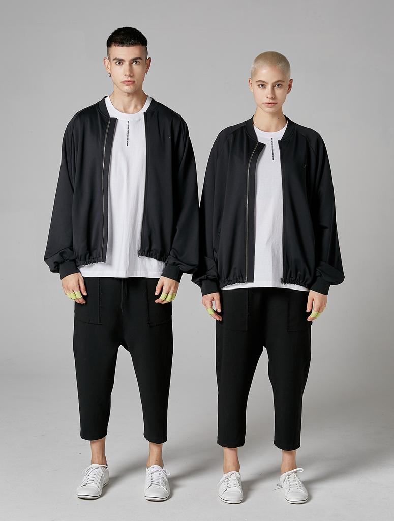 ATHPLATFORM Au02Pt02 Crop Baggy Pants_Black