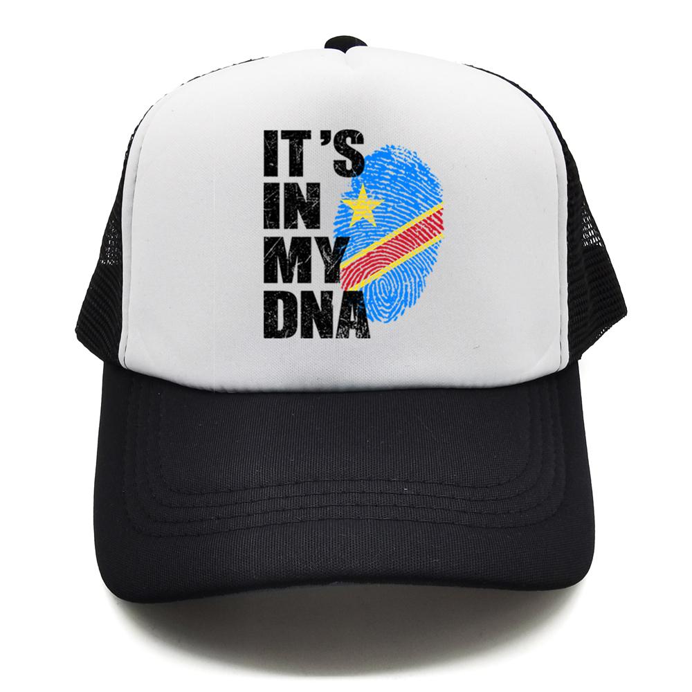Democratic Congo Flag Trucker Hat Adjustable Mesh Baseball Cap Patriotic Congo Casual Sun Hats for Unisex Women