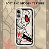 Marvel Spiderman Ironman Hülle für iPhone 16e 13 12 11 Pro Max 15 16 14 Plus XS Max XR 17 Air Weiche Abdeckung
