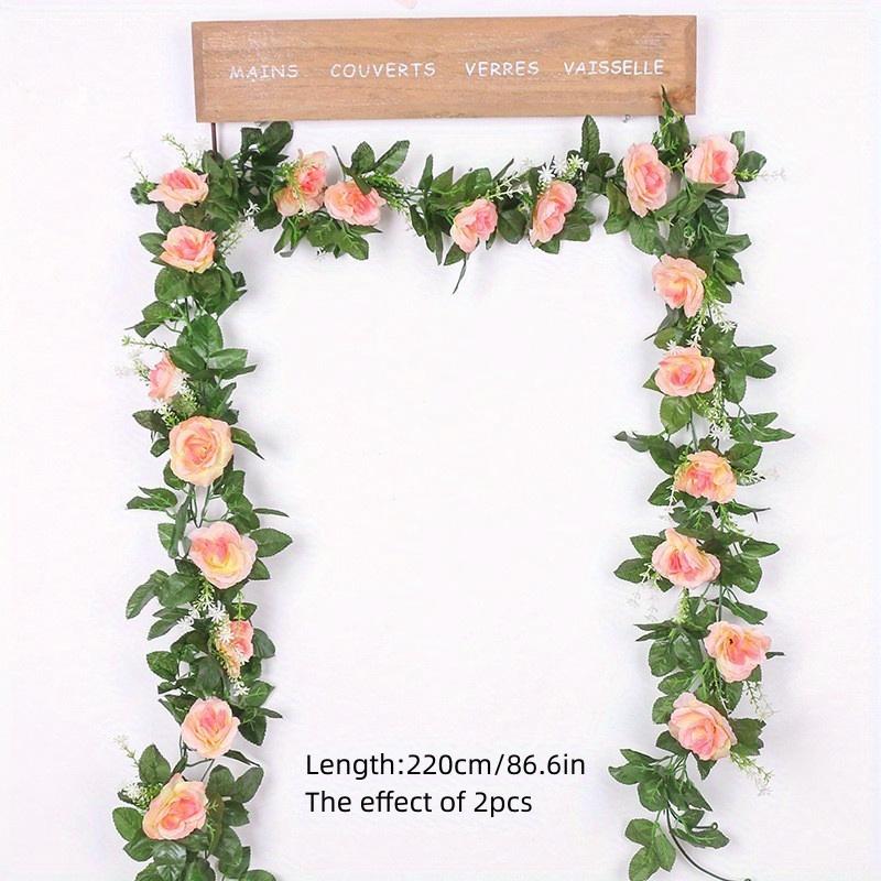 Artificial Flower Artificial White 1pc Flower Garland Perfect for Weddings, Home Decor, and Table Centerpieces