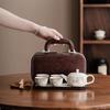 Ruzhou Kiln Portable Kung Fu Tea Set