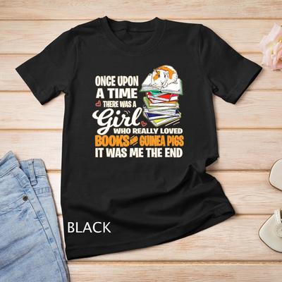 Es gab ein Mädchen, das Bücher liebte Meerschweinchen Buchliebhaber Geschenk Unisex T-Shirt