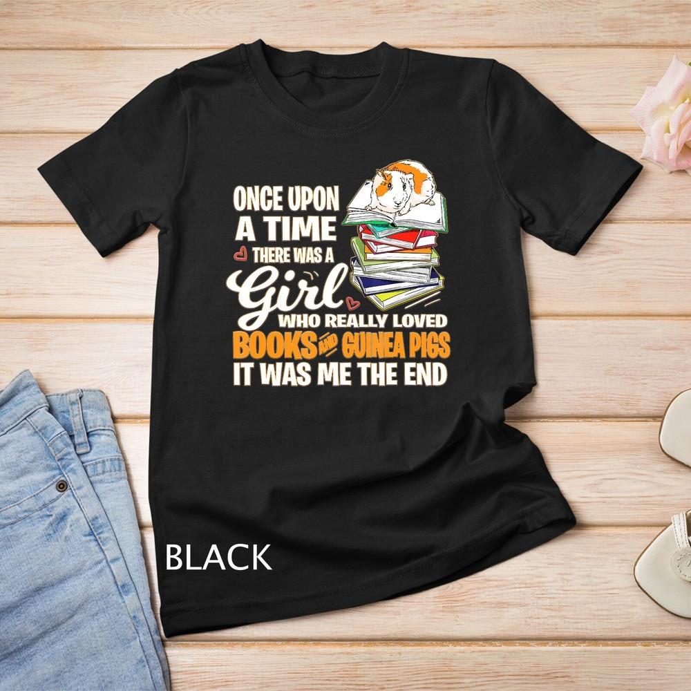 

Была девушка, которая любила книги Морские свинки Подарок для книголюба Унисекс футболка M