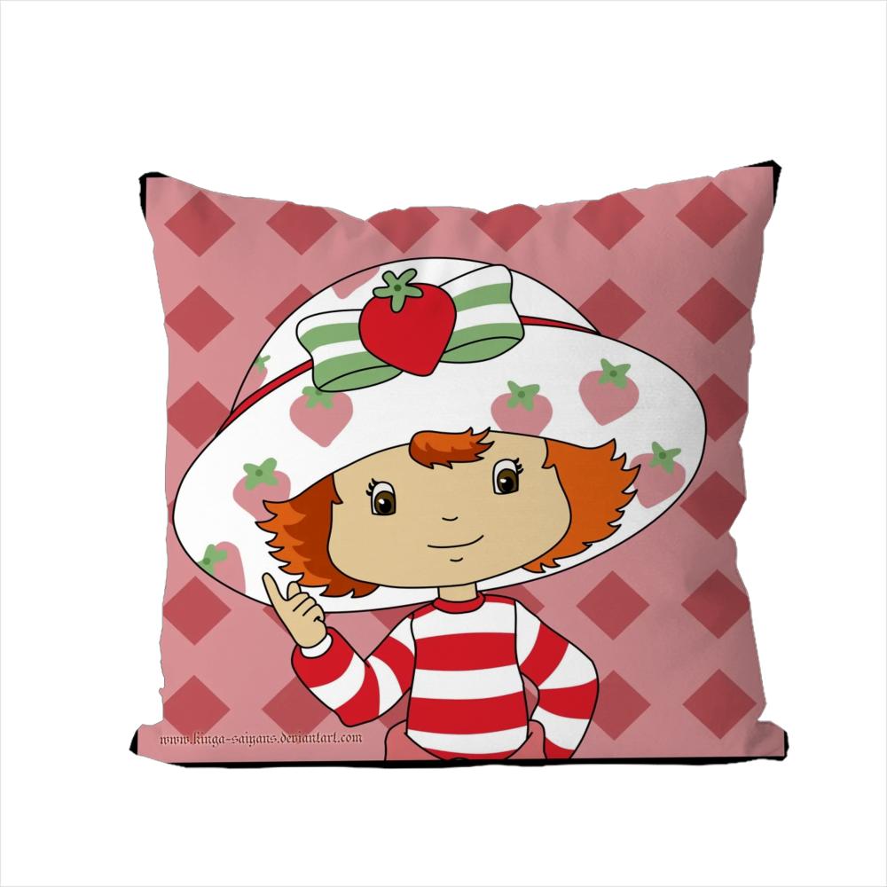 

SStrawberry Shortcakes Pillow Case For Car Sofa Decorative Home Doublesided Print Plush Square Throw Pillow Cushion Cover 30x30cm
