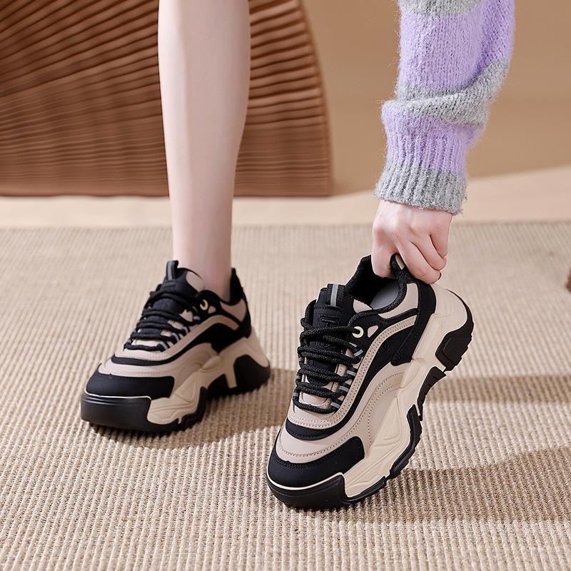 Platform dad shoes women's 2025 spring and autumn new student casual versatile sports shoes lightweight women's shoes KT-2370