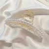 Large/Trumpet/Medium Size Shark Clip Hair Accessories Exquisite Versatile Simple And Generous Fashionable Gentle Pearl Grab Clip