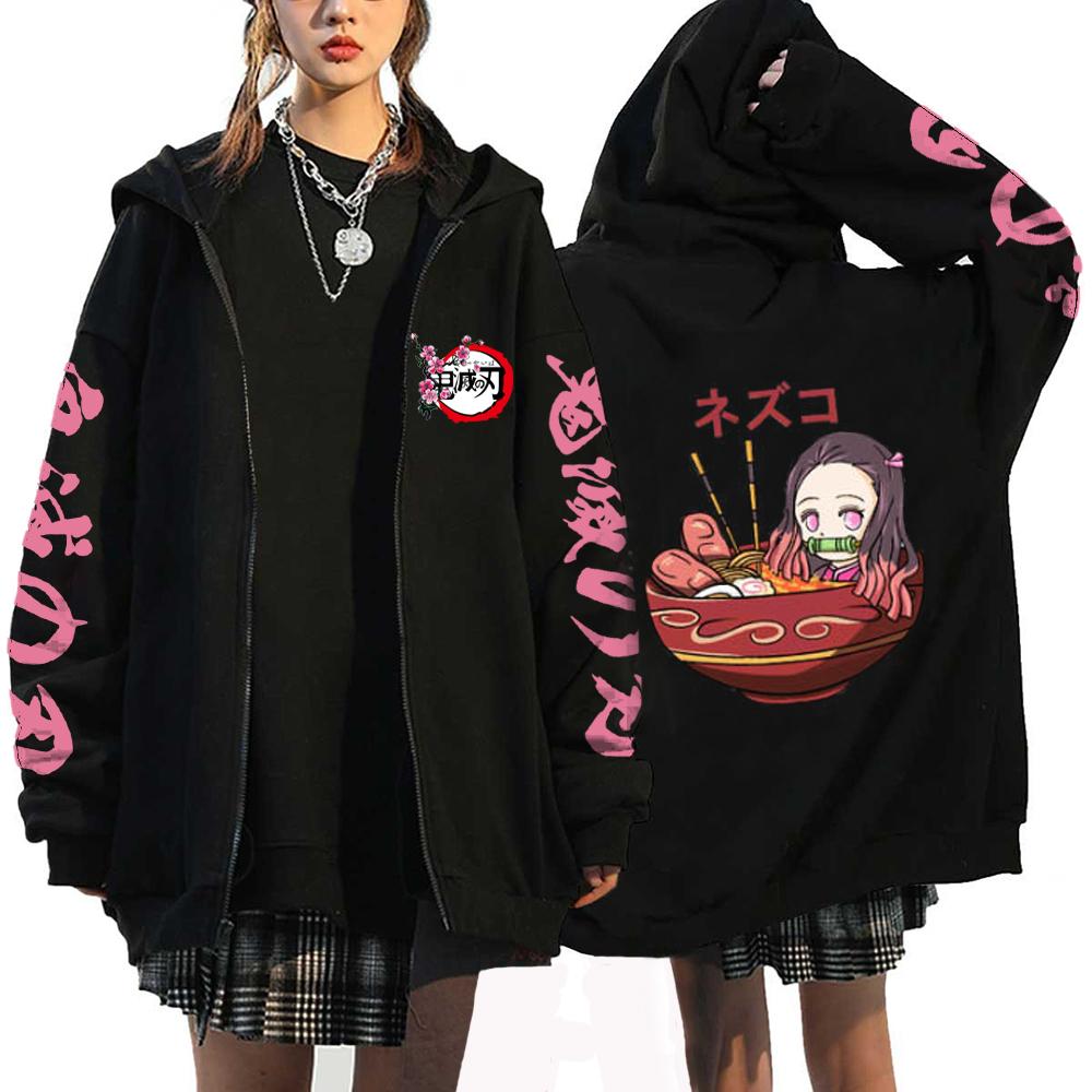 Devil Killer Anime Zipper Hoodie Cute Printed Hoodie Men's and Women's Sportswear Harajuku Unisex Street Zipper Jacket