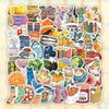 55 Waterproof PVC Mediterranean Food Decorative Stickers for DIY Journals
