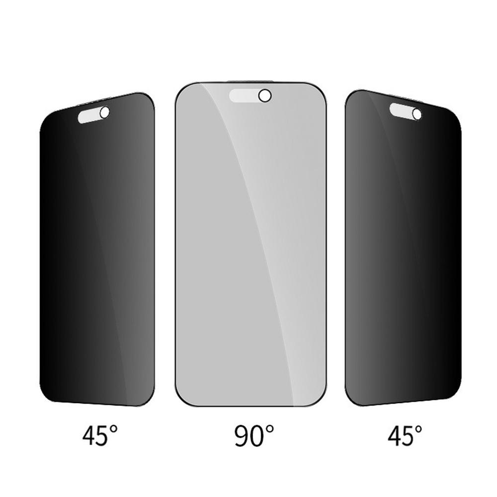 RURIHAI For iPhone 17 Anti-Spy Privacy Screen Protector Matte Anti-Glare High Aluminium-silicon Glass Film