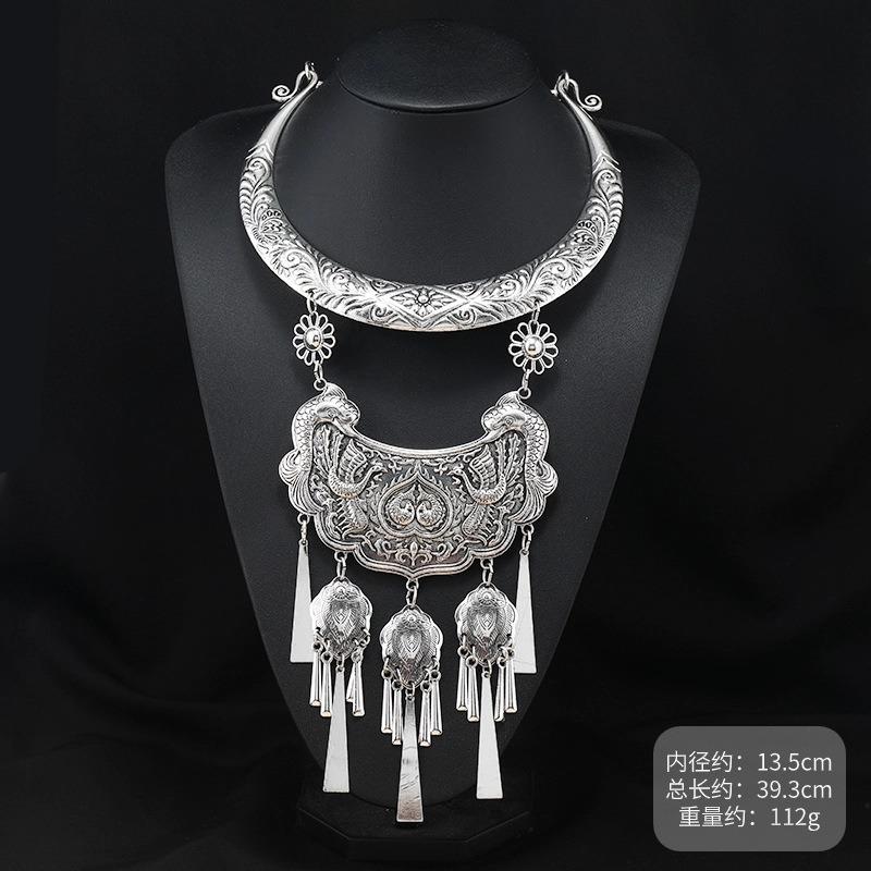 A few collars handmade features Dong Miao silver necklace retro dance performance Guizhou Miao accessories women