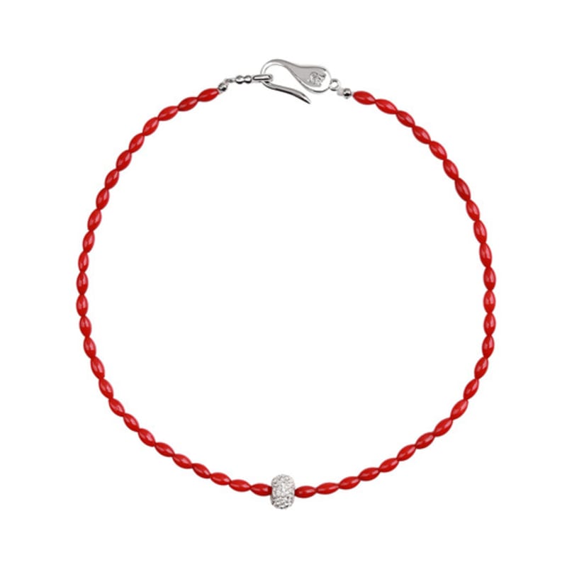 Lowool Red Sparkle Necklace