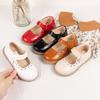 Girls Princess Mary Jane Flats Toddler Little Kids Bow Scalloped Edge Hook and Loop Dress Shoes