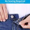 Elastic Pants Extension Buckle with Adjustable Rubber Stretch for Waistband Relief Men Women Daily Wear Office School