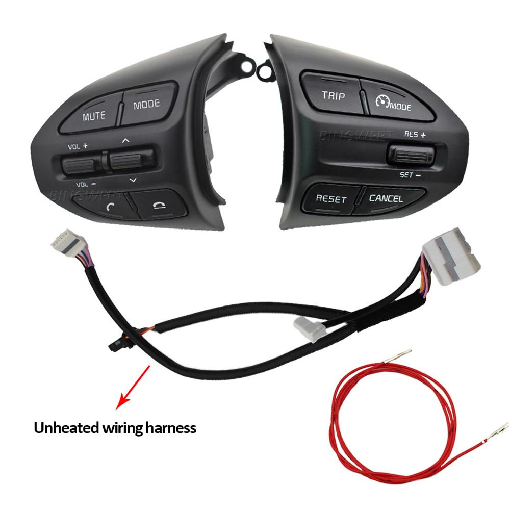 Multi Functional Steering Wheel Switch Cruise Control Buttons With Backlight For KIA Rio 2018- For Rio X-line 2017 2018