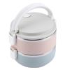 Tragbarer Lunchbox-Behälter aus Edelstahl, Bento-Box, Lebensmittelbehälter (2 Schichten 1400ml)