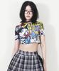 Deumakeu Kitsch Cat Crop T-Shirt