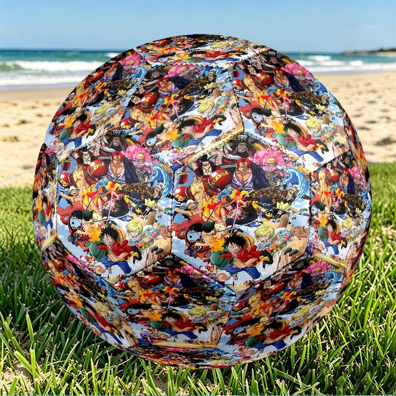 One Piece Print Size 5 Soccer Ball, PU Wear Resistant Football for Match Training and Daily Practice, Birthday Gift for Soccer Fans