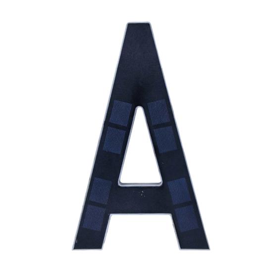 מספר בית מואר סולארי תאורת חוץ מספר כתובת LED מאיר עמיד למים מספר בית מודרני שלט כתובת לדלת כניסה חיצונית