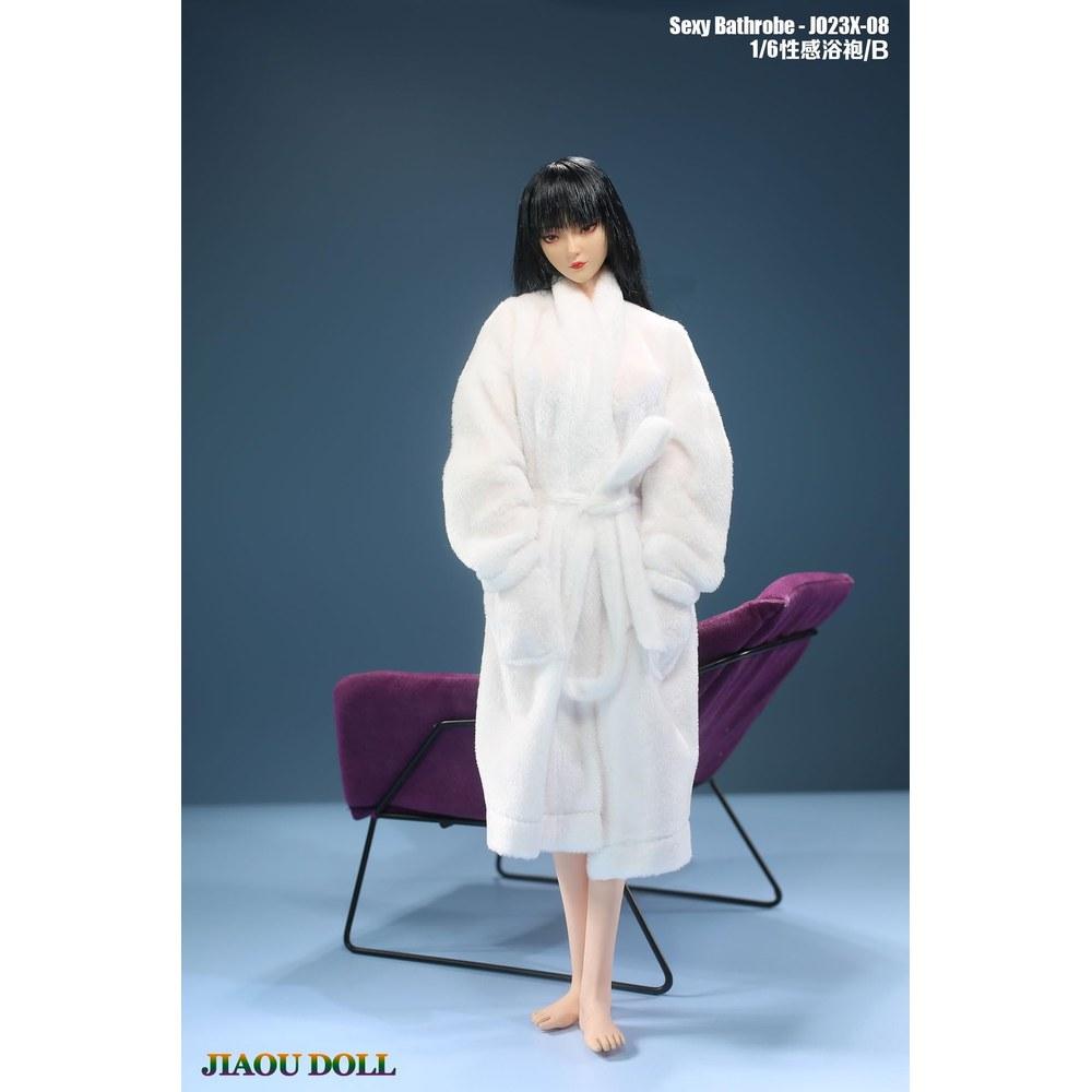 TOYBARJAPAN 1/6 Scale Action Figure Body JO23X-08 Woman Pajama Bathrobe Bath Skirt B White