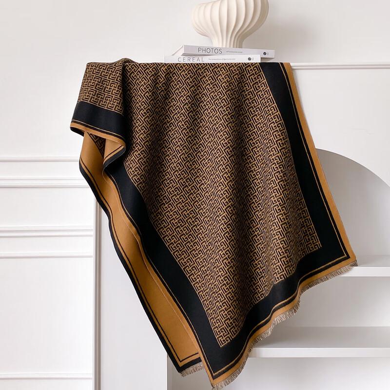 Women's Versatile Geometric Warm Scarf Shawl