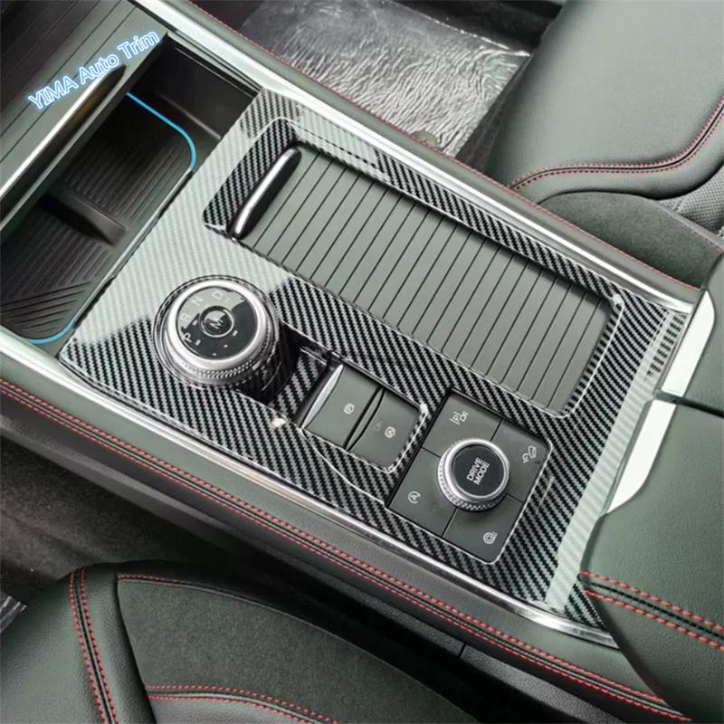 LHD Carbon Fiber Car Gear Shift Panel Control Center Console Stall Sequ Cover Trim For Ford Explorer  - 2026 Accessories