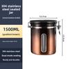 Visible Coffee Bean Storage Container Coffee Powder Sealed Container Storage with One-way Exhaust Coffee Storage Tank Coffee Beans Storage