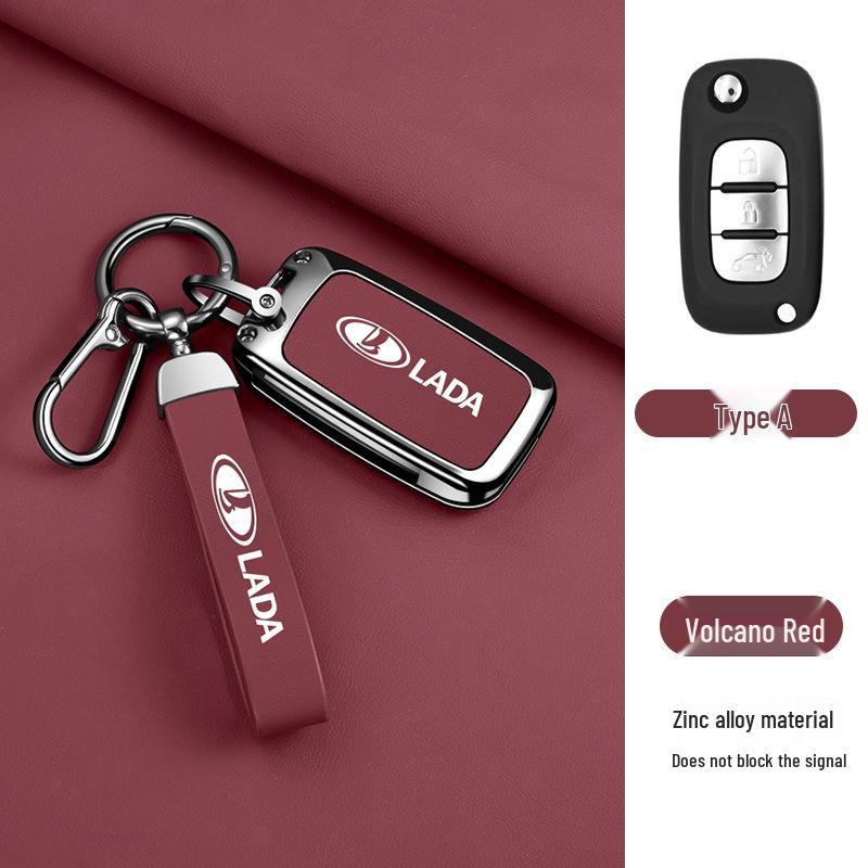 High-End Protective Key Case for Lada - Fashionable and Durable Cover with Buckle