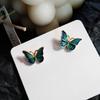 Stud Earrings for Women Enamel Oil Butterfly Earrings Cute Sweet Korean Small Jewelry aretes de pendientes brincos