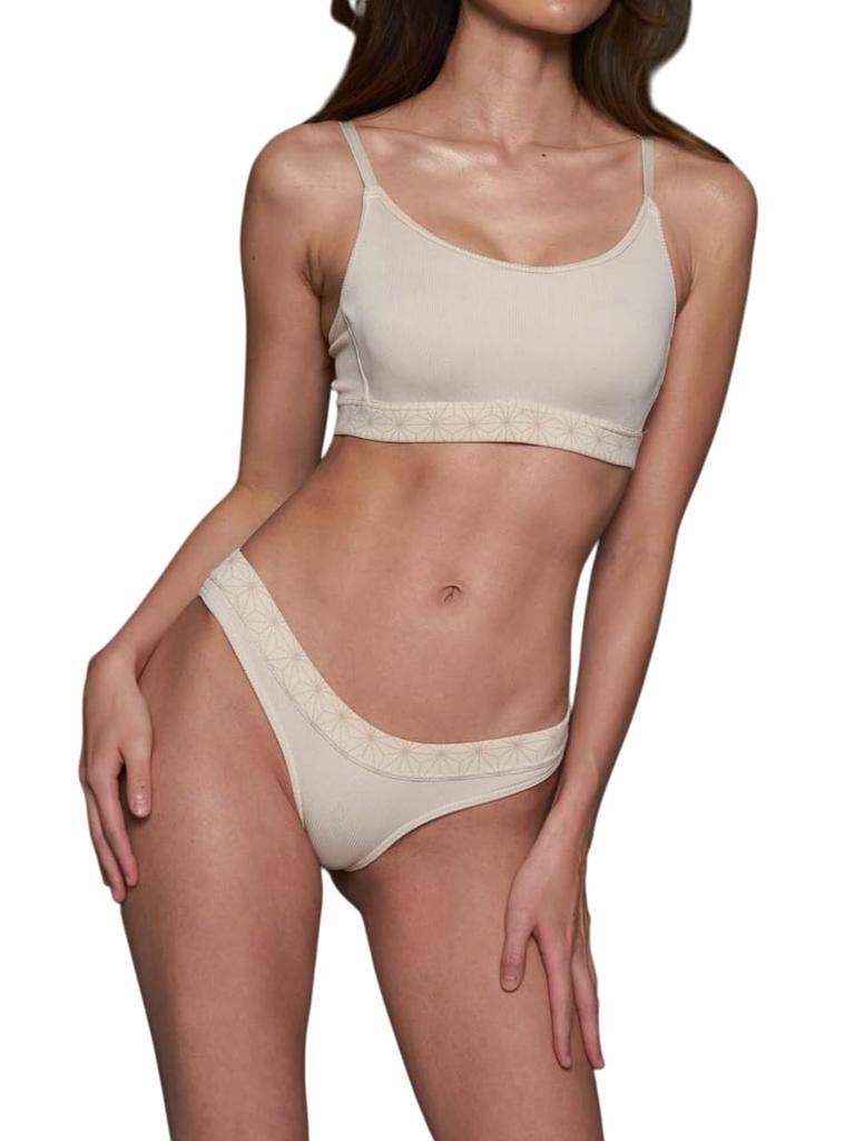 Bikini Set Wireless Push Up Bikini Set 353SW Ivory [Amaterasu]