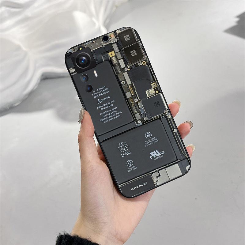 Phone Case for Xiaomi Mi 11T 11 12T Pro 10T 10 10Pro 12 11 Lite 5G NE 10pro Poco X3 Pro Poco F3 M3 Battery Circuit Board Case