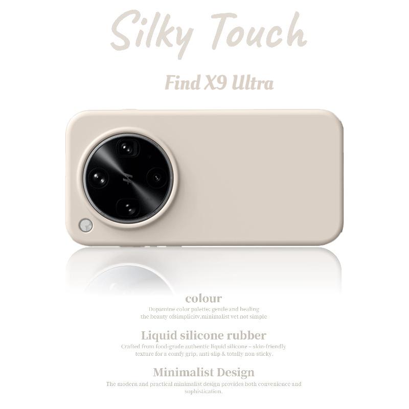 Luxury Macaron Color Shockproof Soft Real Liquid Silicone Case For Oppo Find X9SPro X8S+ X7 Ultra Pro Skin Fleece Protect Cover