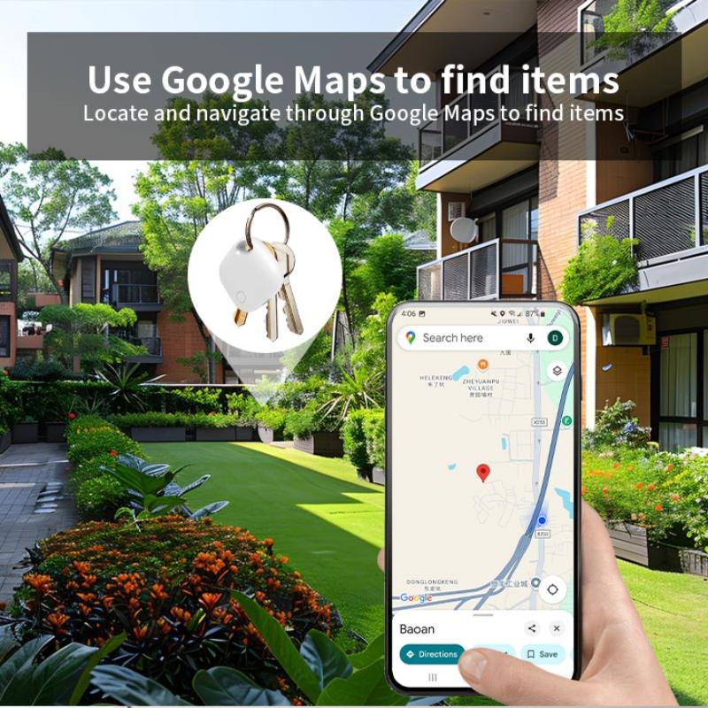Rechargeable GPS Tag Work With Android Google Find Hub APP Key Finder Pet Locator Bluetooth Smart Tag for Xiaomi Samsung Phones