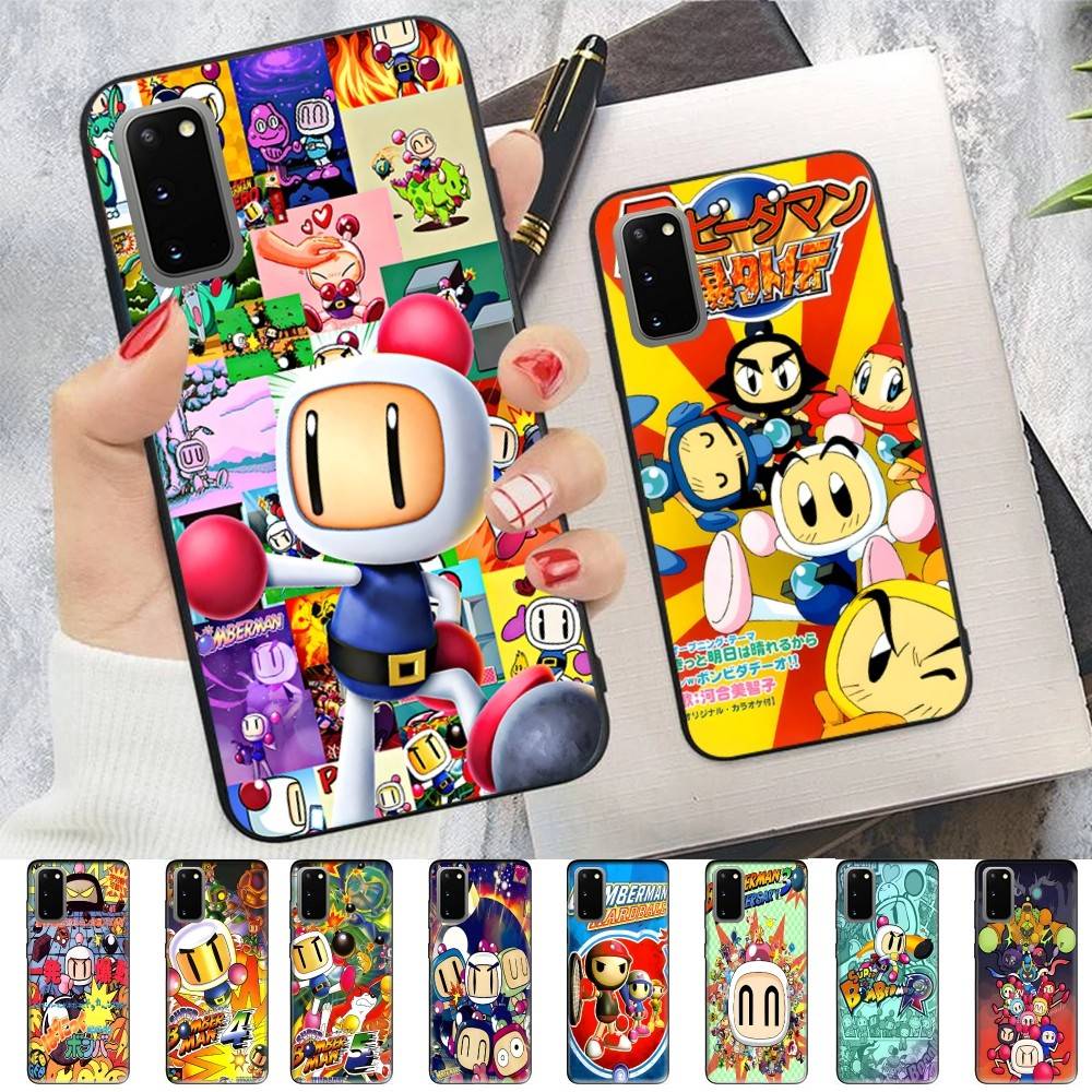 Super Bomberman Cartoon Phone Case For Samsung S 24 Fe 25 Ultra Plus 20 Lite 21 30 22 23 24 22 Ultra 5G Fundas