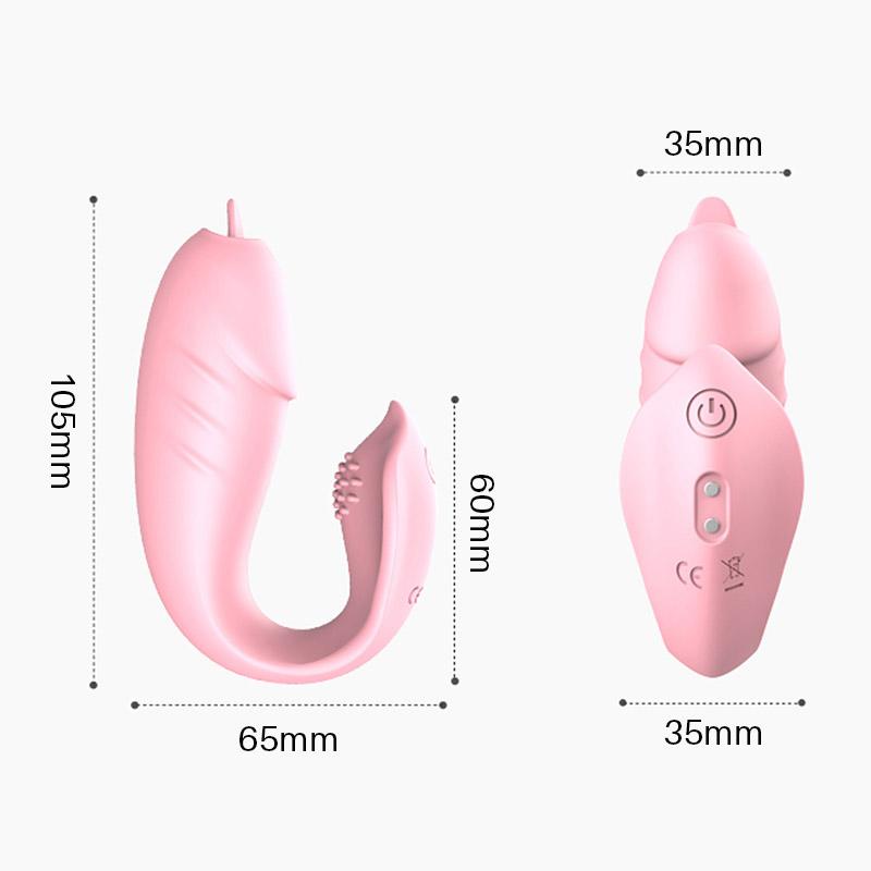 Wireless Bluetooth G Spot Dildo Vibrator for Women Tongue Licking APP Remote Control Wear Vibrating Egg Clit Panties