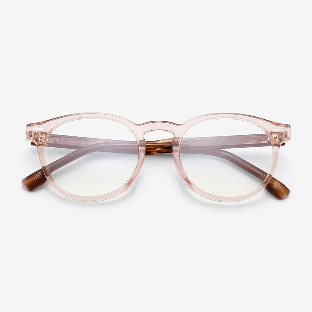 Alloaiweeo [Aloxrounz] Oversized Boston Frame Ara7107 C2 Peach/Leopard