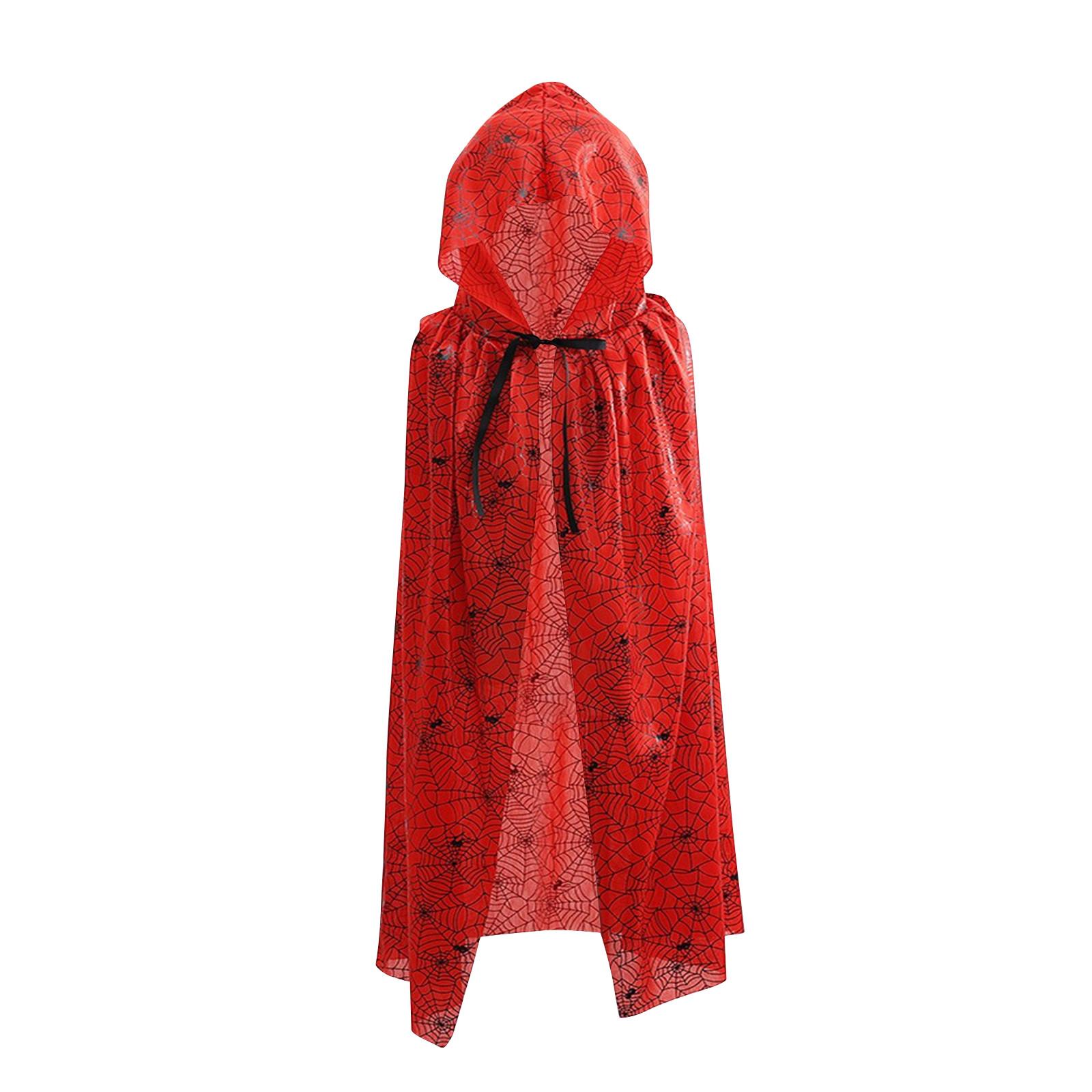 

Детский и взрослый плащ для Хэллоуин-вечеринки, костюм для ролевой игры ужасной ведьмы, плащ смерти, унисекс. One Size