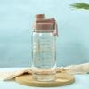 Transparent Sports Plastic Cup Large Capacity Heat Resistant Portable Fitness