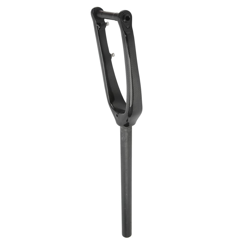 Carbon Fiber Front Fork 16 Inches 305 Hard Front Fork with Straight Tube Flat Disc Brake Thru Axle for Mountain Bike