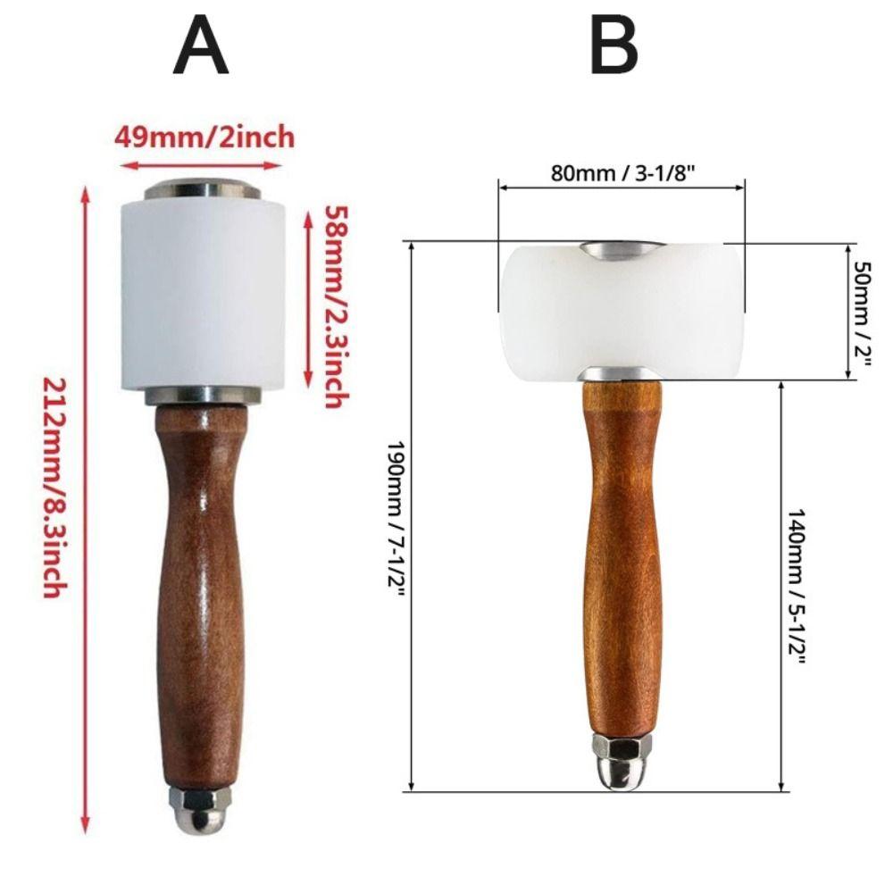 Multi Size Leather Carve Hammer T-head Percussion Hammer Leather Craft Hammer  Handwork