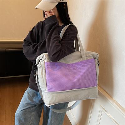 Large Capacity Short Distance Travel Bag Women's Lightweight Sports Fitness Bag Storage Luggage Bag