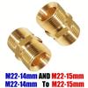 High Pressure Washer Hose Extension Connector M22 14mm Or 15mm Male Thread Adaptor For Pressure Washer Hose Connection