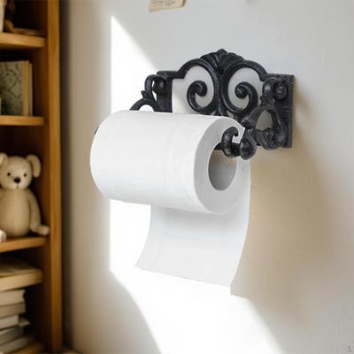 Paper Towel Holder Tissue Roll Stand Wall Mounted Accessories Space Saving Hanger Rack for