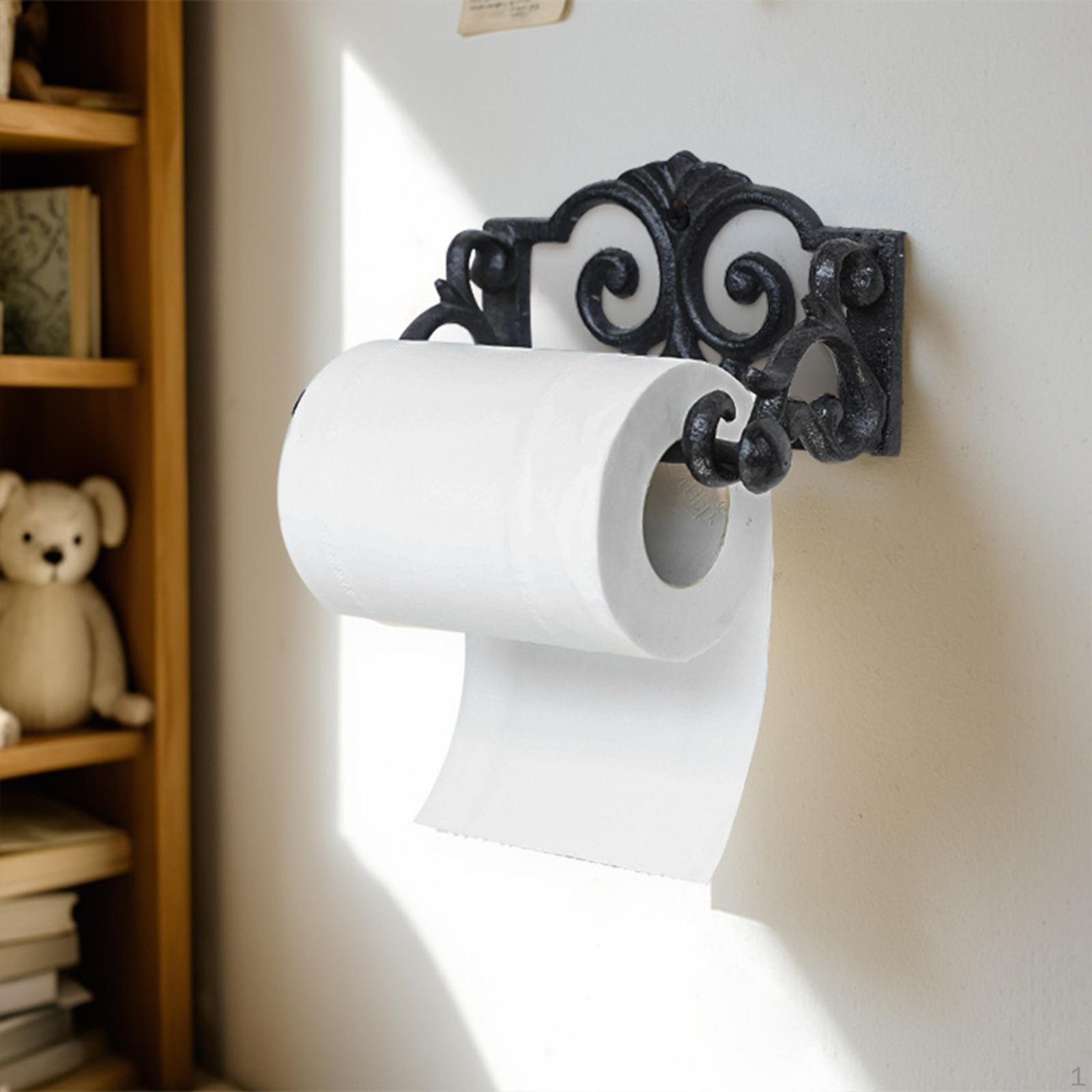 

Paper Towel Holder Tissue Roll Stand Wall Mounted Accessories Space Saving Hanger Rack for