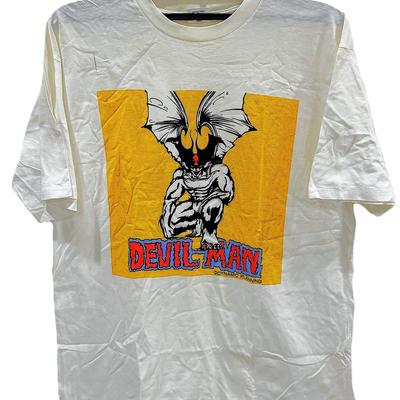 Vintage 90er DEVILMAN DEVIL-MAN Japan Comic Cartoon Anime Manga T-Shirt und Kinder-Shirt Größe L
