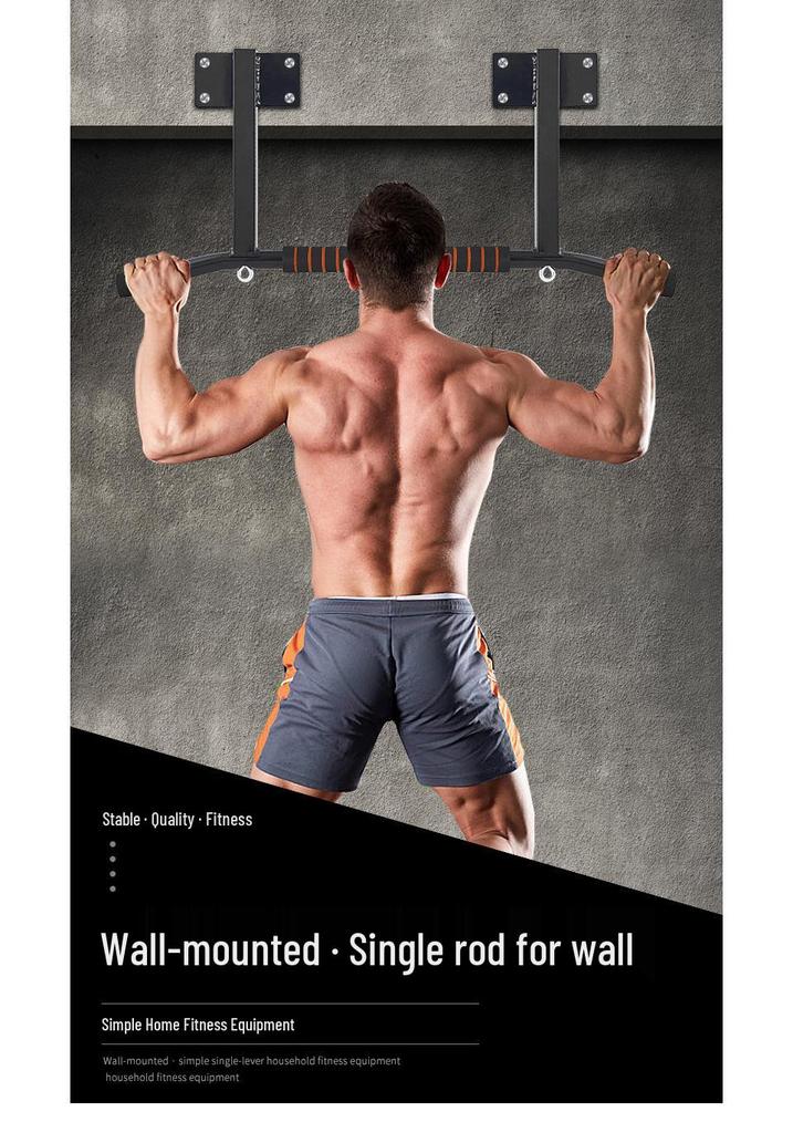Wall Mounted Thickened Pull-Up Bar for Indoor Fitness
